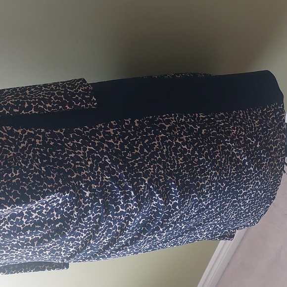 RALPH LAUREN, size 14W, dress, navy/beige color - Picture 4 of 7